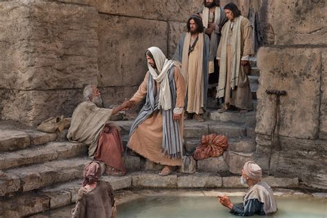 Whoever accepts the Son will be filled with life from God. . Why did jesus heal only one person at the pool of bethesda